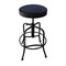 Holland Bar Stool Co Adjustable Stool, Black Wrinkle, Graph Anchor Seat 910BW014 - alternate 1